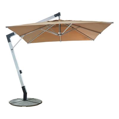 China Patio umbrella with double roof Roma style outdoor sun shelter beach umbrella Steel Outdoor Offset with Cantilever and Crank for sale