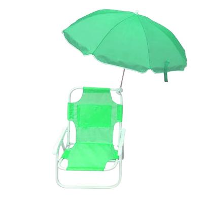 China Outdoor Kids Beach Multifunctional Folding Portable Garden Beach Sun Lounger Seat for Children Kids Beach Chair With Umbrella for sale