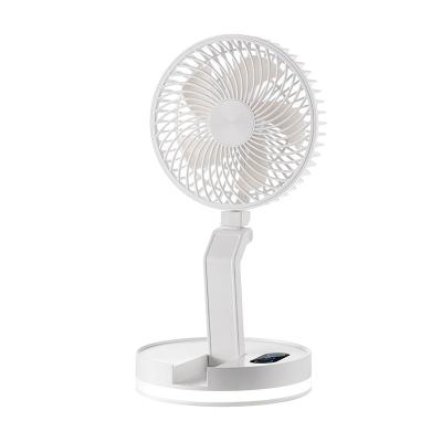 China 2023 Foldable New Launched Portable Desk Fan Rechargeable Foldable Desk Table Fan Of Folding With Led Light for sale