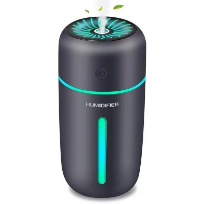 China Colorful Rechargeable 1200mAh Battery LED Night Light Mini Car Air Freshener Wireless Led Humidifier Diffuser for sale