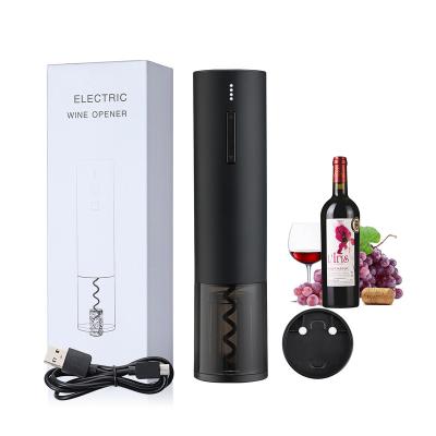 China Mini Auto Opener 500mAh Battery Stainless Steel Corkscrew Electric Red Wine Bottle Opener for sale