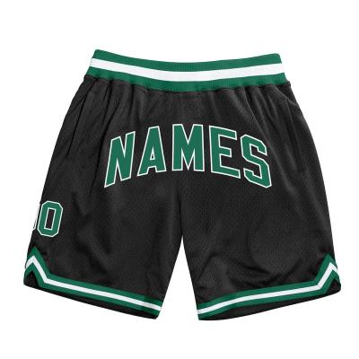 China Custom Anti-UV Breathe Free Custom Mesh Embroidery Basketball Shorts Sublimated Men Basketball Shorts for sale