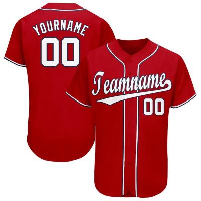 China 100% Polyester Fabric Custom Sublimated Quick Dry Baseball Shirt Men Women Baseball Uniform Tank Top Team Name Logo Number Printing for sale