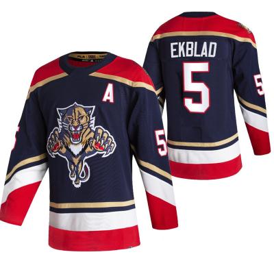 China 2022 Ice Hockey Nylon Hot Sale Stitched Jersey Florida Panther #16 Barkov #5 Ekblad Draft Top New Embroider Sports Jersey for sale