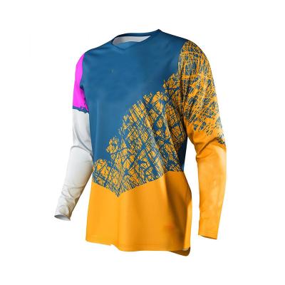 China 1 Piece T-shirt Mountain Downhill Bike Breathable Custom Cycling Long Sleeve Racing Clothing CAD MTB Off-Road Motocross BMX Tank Tops Wholesale for sale