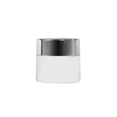 China Luxury Cosmetic Glass Face Cream Glass Eye Cream Packaging 50g Personal Care Jar Cosmetic Jar For Cream for sale