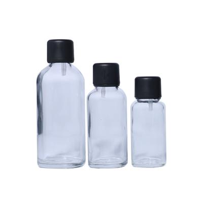 China Customized 10ml 50ml 100ml Cosmetic Glass Serum Bottle With Dropper for sale