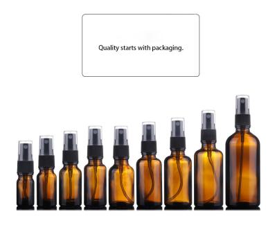 China Wholesale 5ml 10ml 15ml 20ml Amber Glass Dropper Essential Oil Cosmetic Customized Bottle for sale