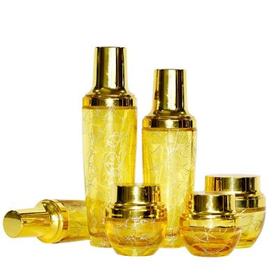 China Wholesale 20g 30g 50g 50ml 100ml 120ml Personal Care Cosmetic Glass Bottle Sets Glass Jar For Skin Care Face Cream Lotion Bottle for sale