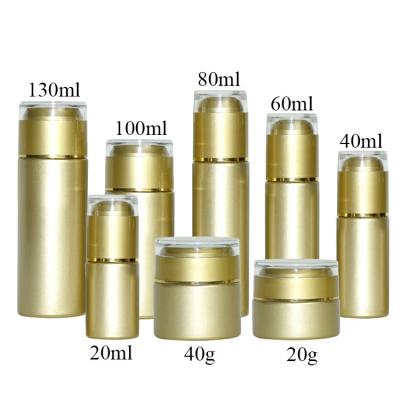 China 60ml 80ml 100ml cosmetic wholesale bottle,20g 40g luxury cream jars,lotion skin care packaging body lotion cream set for sale