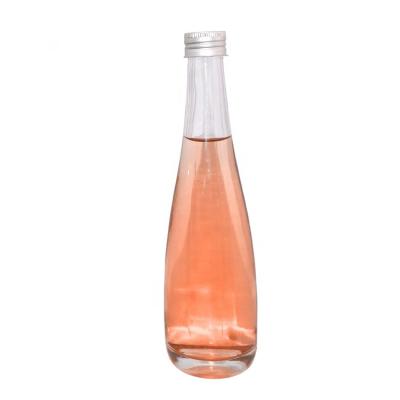 China Classic Wine Factory 300ml Empty Sparkling Wine Glass Bottle Clear With Aluminum Screw Top for sale