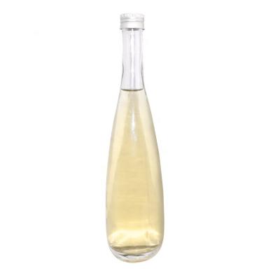 China 500ml Sparkling Wine Glass Transparent Elegant Bottle With Aluminum Cap for sale