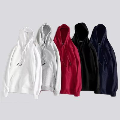 China Tracksuits Heavy Men's Fleece Pullover OEM Winter Anti-pilling Solid Color Unisex Hoodies and Sweatshirts for sale