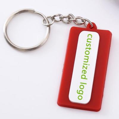 China PVC keychain plastic keychain for sale