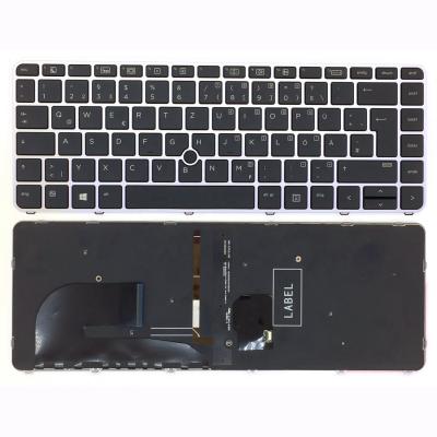 China New original UK English keyboard for HP Eliteook 745 G3 840 G3 with backlit silver frame keyboard 745 G3 840 G3 for sale