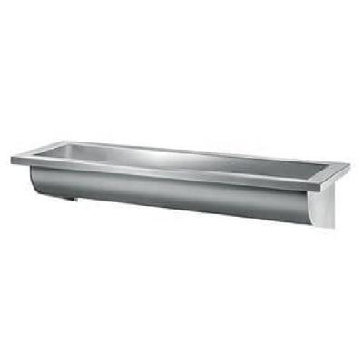 China Hot Sale Wall Mounted Kitchen Sink Stainless Steel Delabie 120250 CANAL 1200mm Wash Steel Wash Bowl (No Tapped Hole) for sale