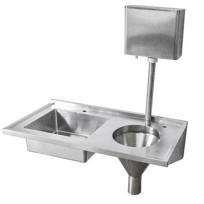 China Industrial Easy Cleaning Satin Finished Wall Mounted Stainless Steel Sluice Sinks for sale