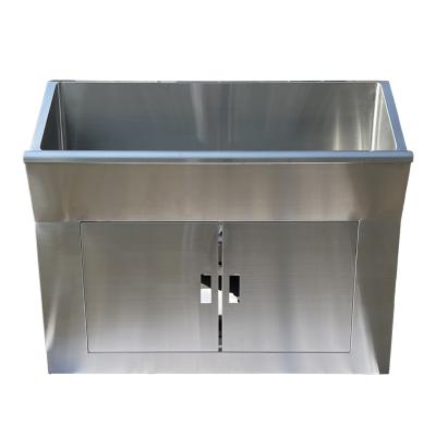 China Industrial Hospital Sink Hospital Sink Handicapped Hospital Sink Silver Wall Sink SS 304 Stainless for sale