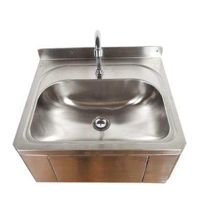 China Stainless Steel Industrial Single Bowl Square Kitchen Basin Sink for sale