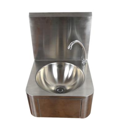 China Without Faucet 304 Stainless Steel Small Knee Operated Sink For Hospital for sale