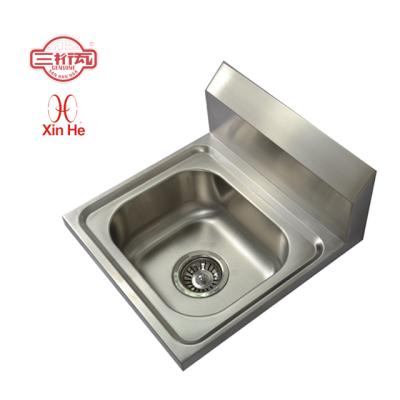 China Without Faucet Small Size Stainless Steel Wall Hung Wash Basin For Bathroom for sale