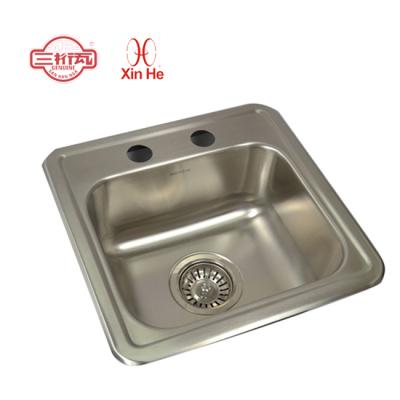 China Without Faucet 304 Stainless Steel Small Bar Sink For Bar Counter for sale