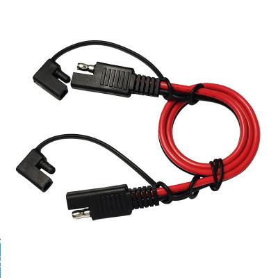 China Industrial Equipment 2.0 sqmm 14AWG SAE to SAE Quick Disconnect Wire Harness SAE Extension Cable for Solar Panel to Batteries 1M 3Ft for sale