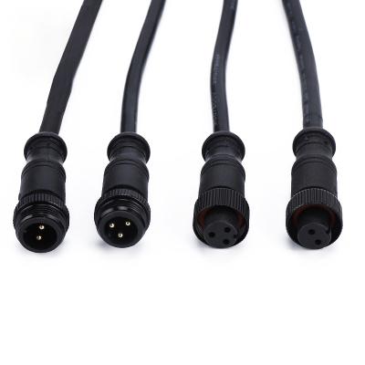 China Custom Electrical Power Wire M18 Connector IP67 Male Female Waterproof Cable M18 2 4 6 8 Pin Waterroof Screw Connector for sale