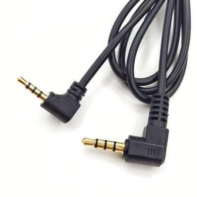 China Car 2.5mm 4 Pole Male to 3.5mm 4 Pole Audio Cable 2.5mm TRRS Male Plug to 3.5mm TRRS Plug Audio Cable for sale