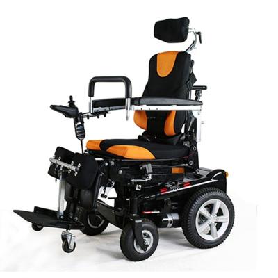 China Comfortable Brushless Motor Electric Wheelchair Power Holding Wheelchair For Disabled Adult Electric Walker for sale