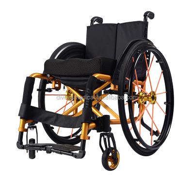 China High Quality Aluminum Alloy Active Sport 24 Inch Lightweight Wheelchairs For Handicapped for sale