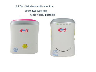 China 2.4G Digital Audio Wireless Two Way Talk Baby Monitor with Highly sensitive microphone for sale