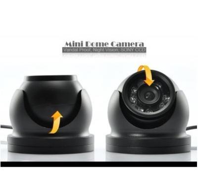 China Black 720P Dome HD CVI Camera CCTV Surveillance Cameras 50-60m IR Distance for sale