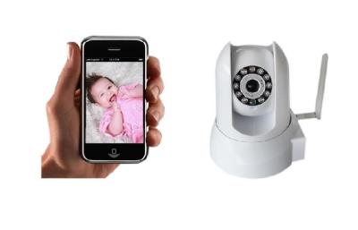 China High Resolution 720p Wifi Baby Video Monitors , Plug and Play Network Camera for sale