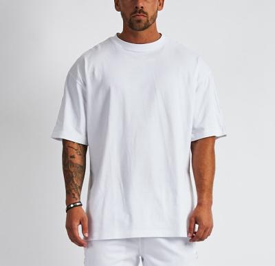 China Custom Private Logo Summer QUICK DRY Mens Plus Size Cotton Basic Simple Solid Color Over Sized White T-shirt for sale