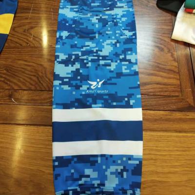 China Custom Breathable Polyester Sublimation Hockey Socks Team Player Team Player Youth Hockey Socks for sale