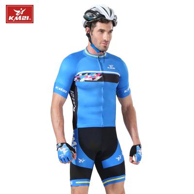 China Breathable OEM Custom Mens Short Sleeve Mountain Bike Shirts Cycling Jersey Cycling Wear Bib Shorts Sets Sportswear for sale