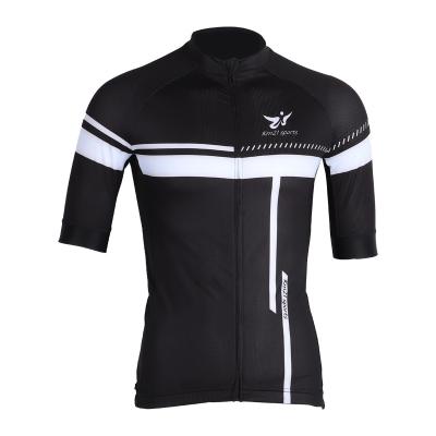 China 2021 New Rise Mens Breathable Cycling Singlet Set Short Sleeve Full Zipper Moisture Wicking Breathable Quick Dry Bike Shirt With 3D Padded for sale