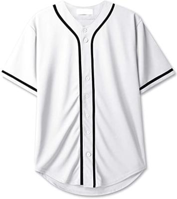 China Antibacterial Choice Clothing Men's Solid Color Baseball Singlet T-shirt Youth Simple Short Sleeve Baseball Uniforms for sale