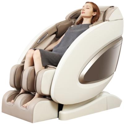 China 4-roller Manipulator Mstar Full Body Airbags Weightless AI Voice Control Massage Chair for sale