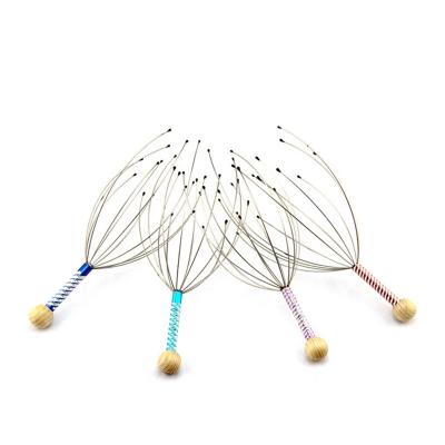 China Stainless Steel Handheld Portable Scalp Massager Head Scalp Massager Octopus For Head for sale