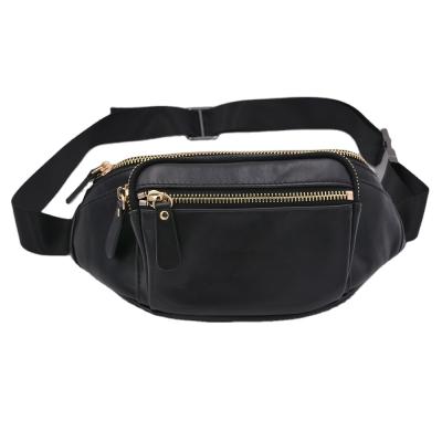 China Outdoor Sport Waterproof Premium Men PU Leather Waist Bags Increase Universal Belt Bag Trunk Bag for sale