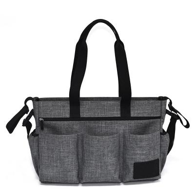 China Factory wholesale fashion mum bag polyester full sling bag large capacity custom diaper bag anti-theft for sale