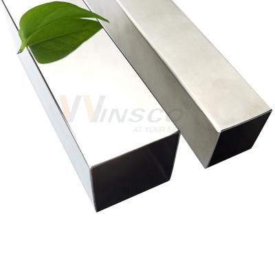 China Railing/construction/building/furniture decoration safe and reliable ASTM A554 SS316 316l place polished decorative stainless steel pipe 45mmx45mm for sale