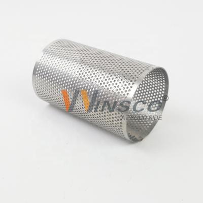 China Machinery Manufacturer Directly Sale High Quality Perforated Mesh Tube For Fuel Filter Metal 304 316 Stainless Steel Mesh for sale