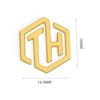 China Durable Hot Selling Adhesive Metal Alloy Gold Logo Plate, Custom Small Metal Tag for Bags and Phone Case for sale