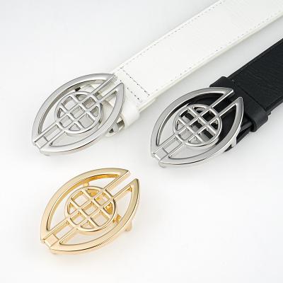 China Custom Made Luxury Eco-Friendly Design Lady Belt Leather Men Logo Genuine Leather Belt Men's Belts For Women for sale