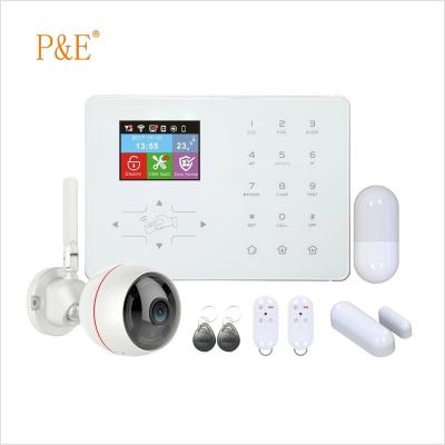 China HA-IIIGW Meian Color LCD Display WIFI GPRS Burglar Alarm Security System HA-IIIGW for sale