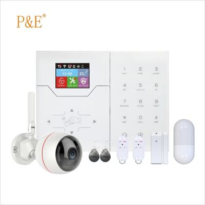 China IOS/Andriod TCP/IP Touch Anti-thief Intruder Burglar Remote Home Security GSM Smart Wireless Alarm HA-VGT /webIE with APP control for sale