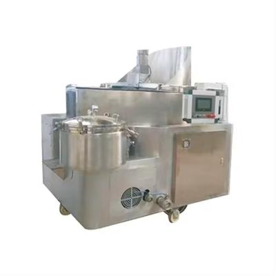 China Food & Beverage Factory Industrial  Automatic Frying Machine Automatic Stirring Plantain Chips French Fries Potato Flakes Peanut Batch Deep Fryer for sale